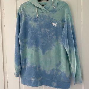 VS PINK blue tie dye XS hoodie